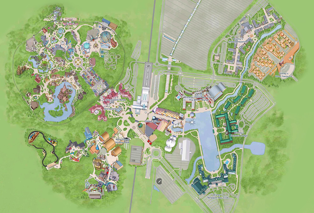 Plan de Disneyland Paris