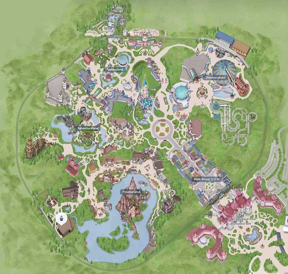 Plan du Parc Disneyland