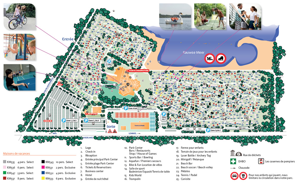 Plan de Sunparks Kempense Meren