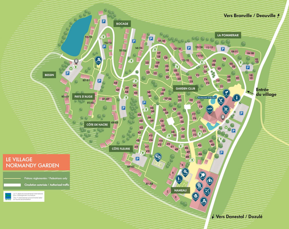 Plan du Village Normandy Garden